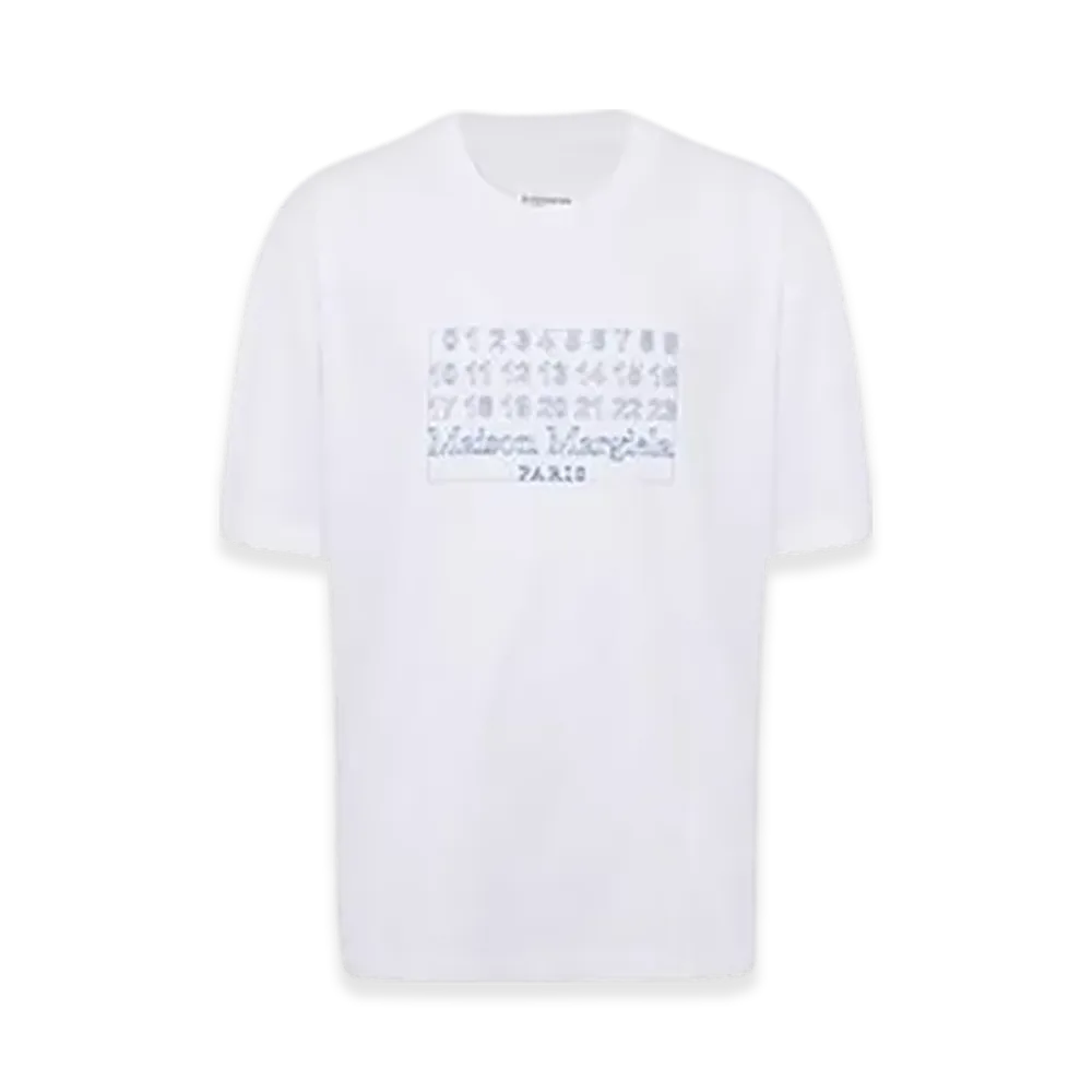 Maison Margiela Calender Logo Oversized T-Shirt "White"