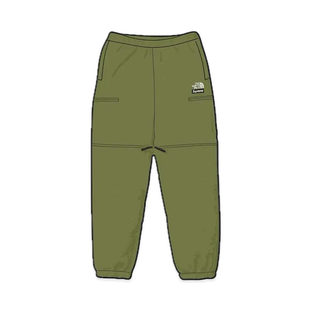 Supreme x The North Face Convertible Sweatpant "Olive"