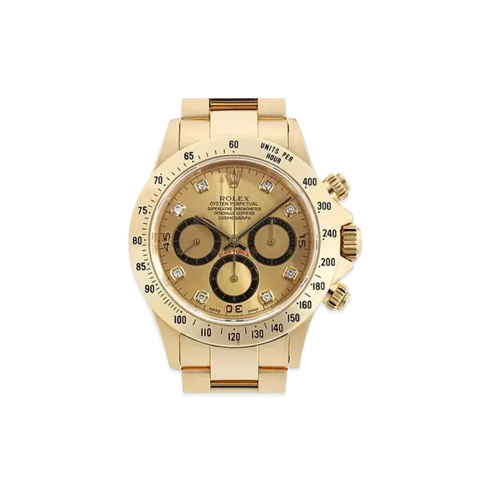 ROLEX Cosmograph Daytona 8P Diamonds "Champagne/Yellow Gold"