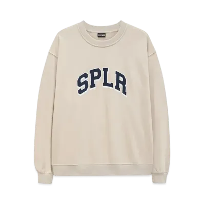 SPLR College Logo Sweatshirt "Beige"