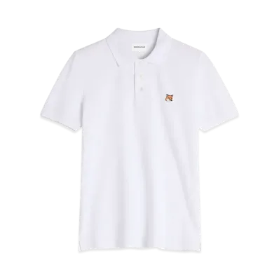 Maison Kitsune Fox Head Patch Regular Polo "White"