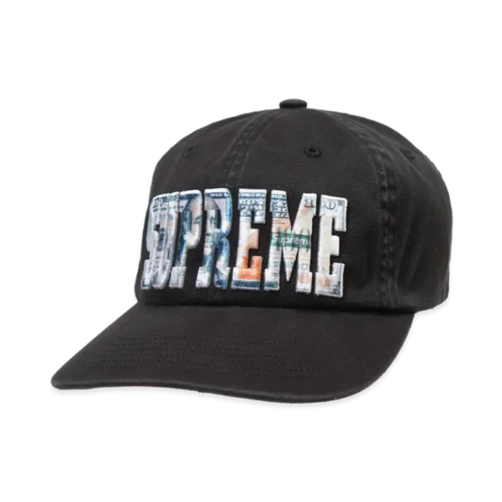 Supreme Embroidered Money Logo 6-Panel "Black"