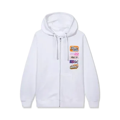 ANTI SOCIAL SOCIAL CLUB FA22 Hot Nights White Zip Hoodie "White"