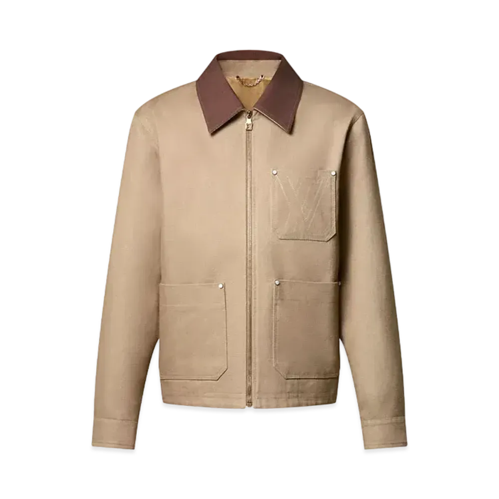 Louis Vuitton Workwear Cotton Canvas Blouson "Sand"