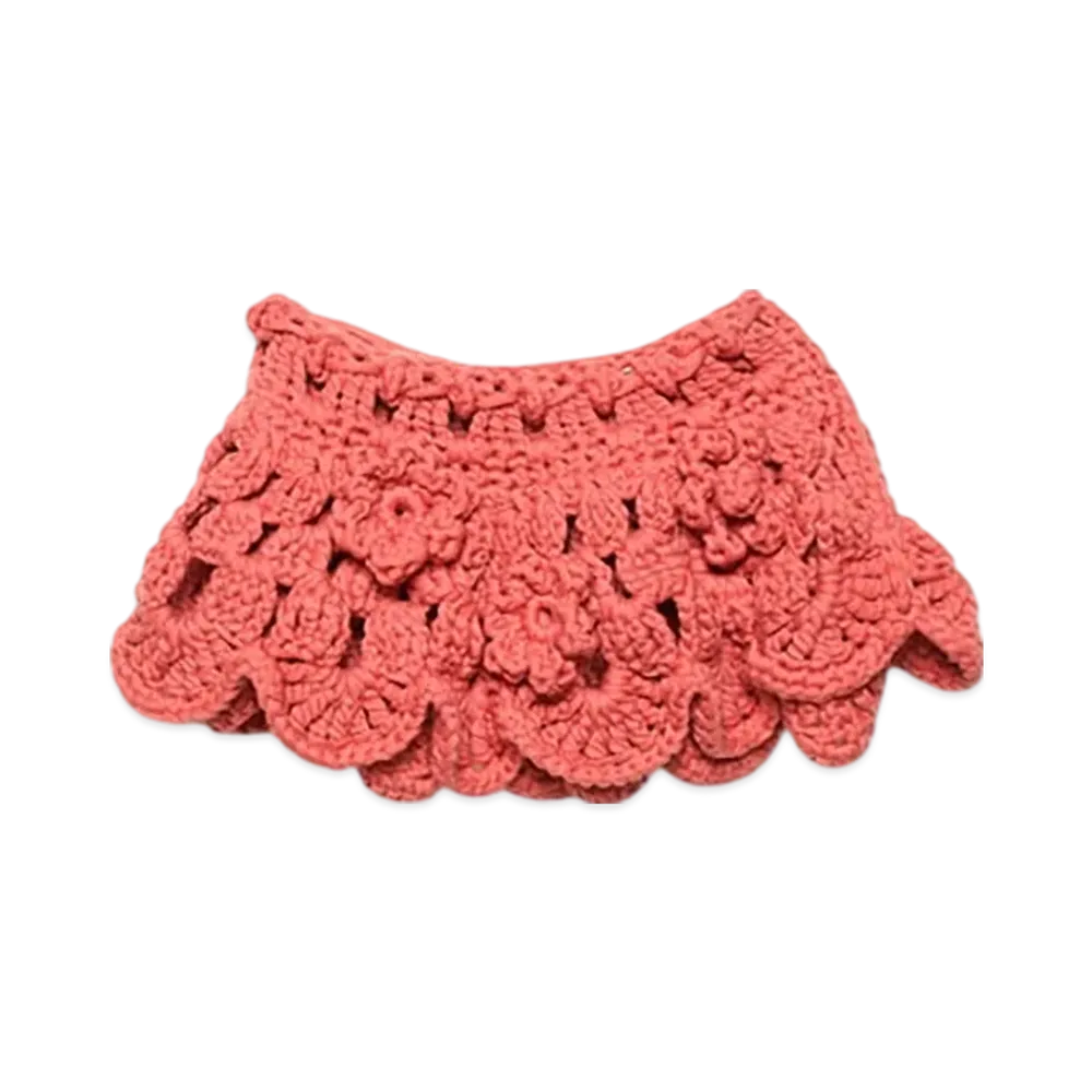 Acne Studios Crochet skirt "Coral red"