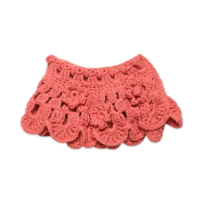 Acne Studios Crochet skirt "Coral red"