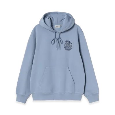 Carhartt WIP Hooded Spiral Sweat "Gentle Blue"
