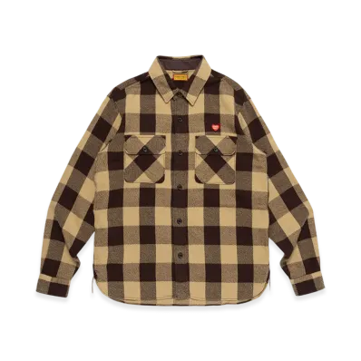 HUMAN MADE Check Shirt "Beige"