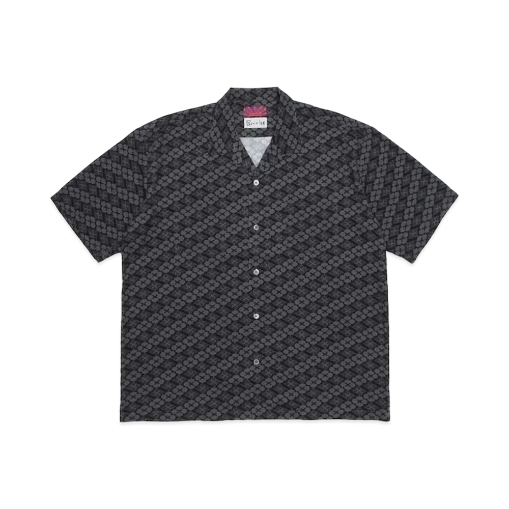 APHRODITEGANG Gakkin x Bud Spool S/S Hawaiian Shirt "Black"