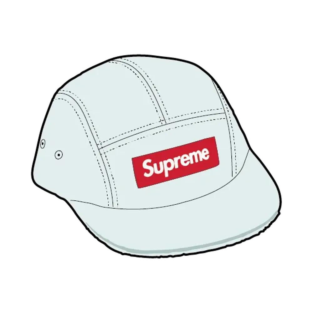 Supreme Reversible Terry Camp Cap "Light Blue"