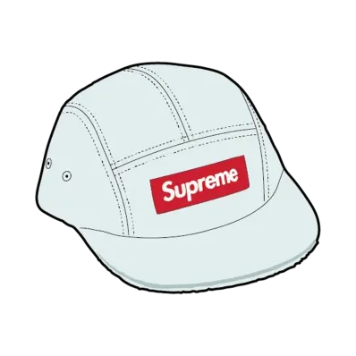 Supreme Reversible Terry Camp Cap "Light Blue"