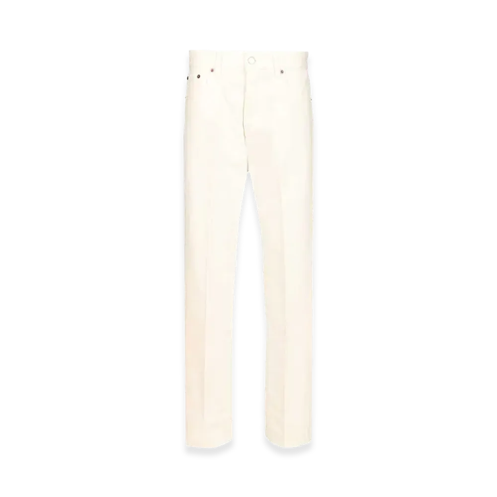 CELINE Look 5/60 - Boyfriend Jeans 001 Rigid Cotton Denim "White"