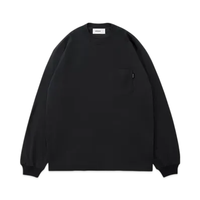 everyone Pocket Long Sleeve Tee Shirt "Black"