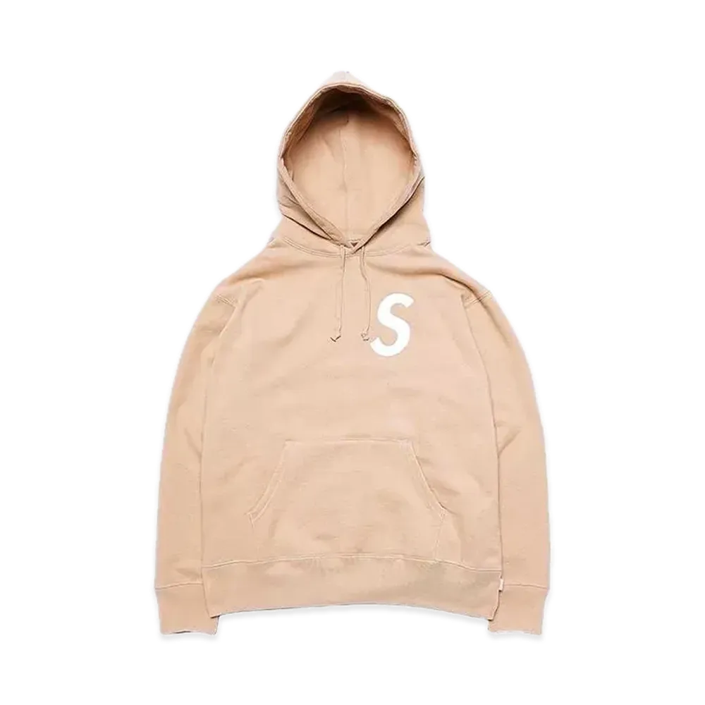 Supreme S Logo Split Hooded Sweatshirt "Tan"