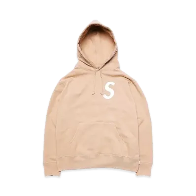 Supreme S Logo Split Hooded Sweatshirt "Tan"