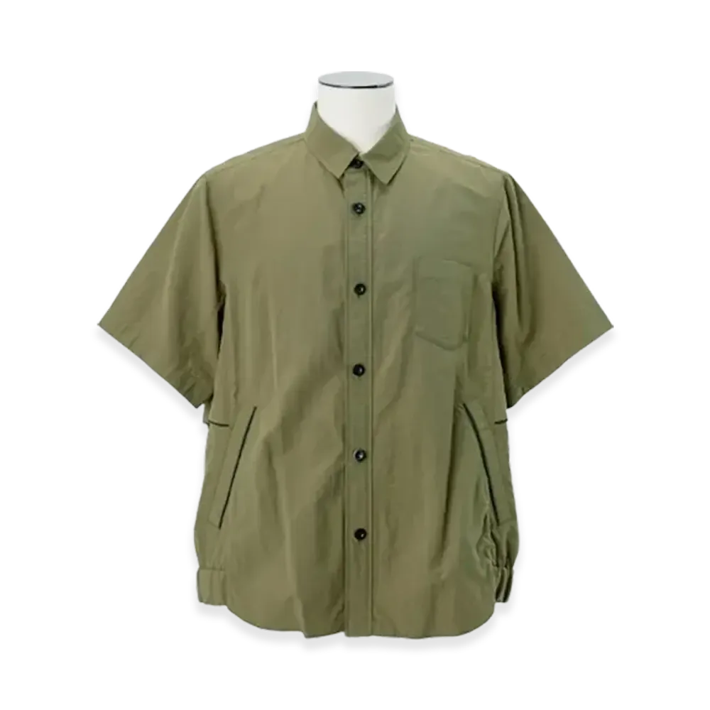 sacai Taslan Nylon Shirt "Khaki"