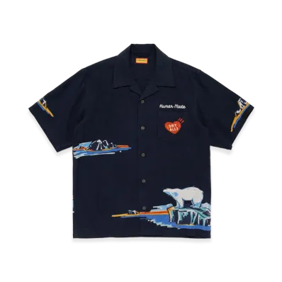 HUMAN MADE Printed Shirt "Navy"