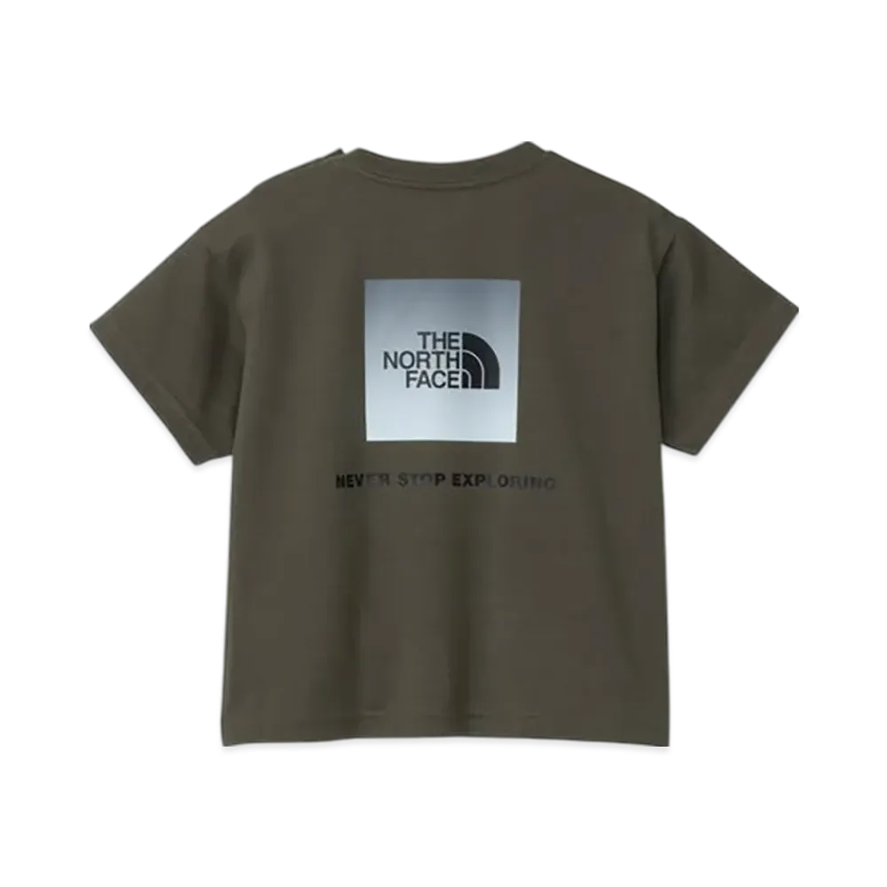 The North Face Baby Short Sleeve Back Gradient Logo Tee "New Taupe"