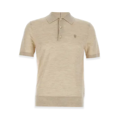 Burberry Wool Polo Shirt "Beige"