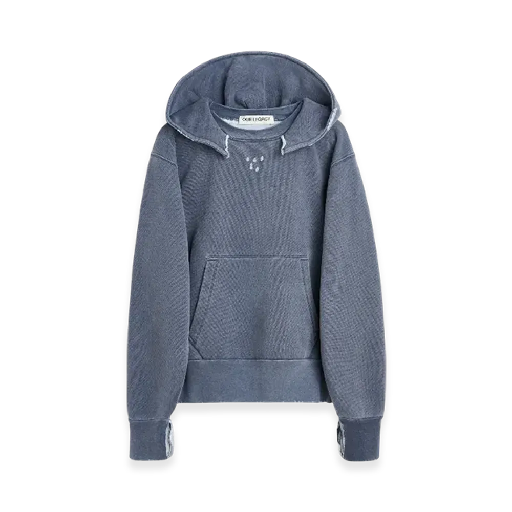 OUR LEGACY Relic Hoodie "Blue 1000 Points Print"