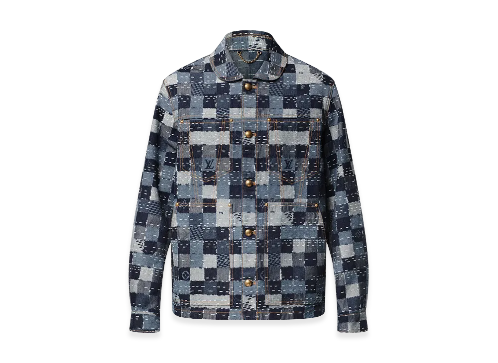 Louis Vuitton × NIGO Damier Denim Workwear Blouson "Indigo"