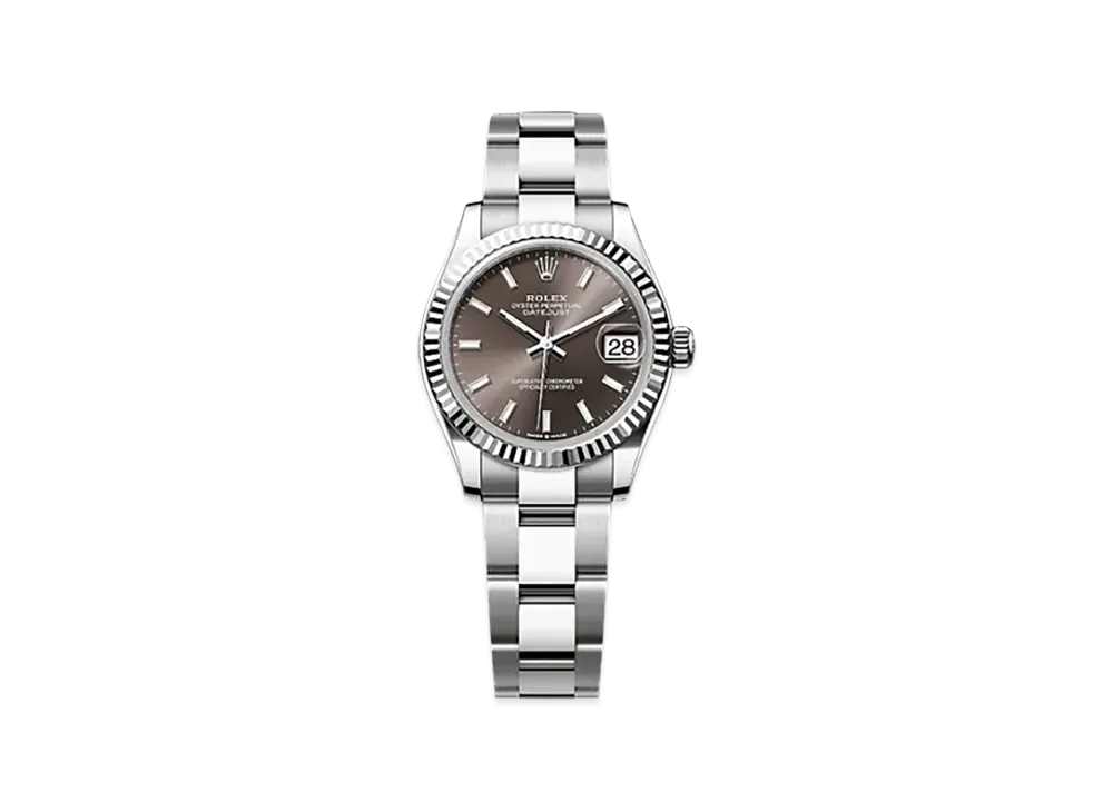 ROLEX Datejust 31mm Oystersteel & White Gold 278274 "Dark Grey"
