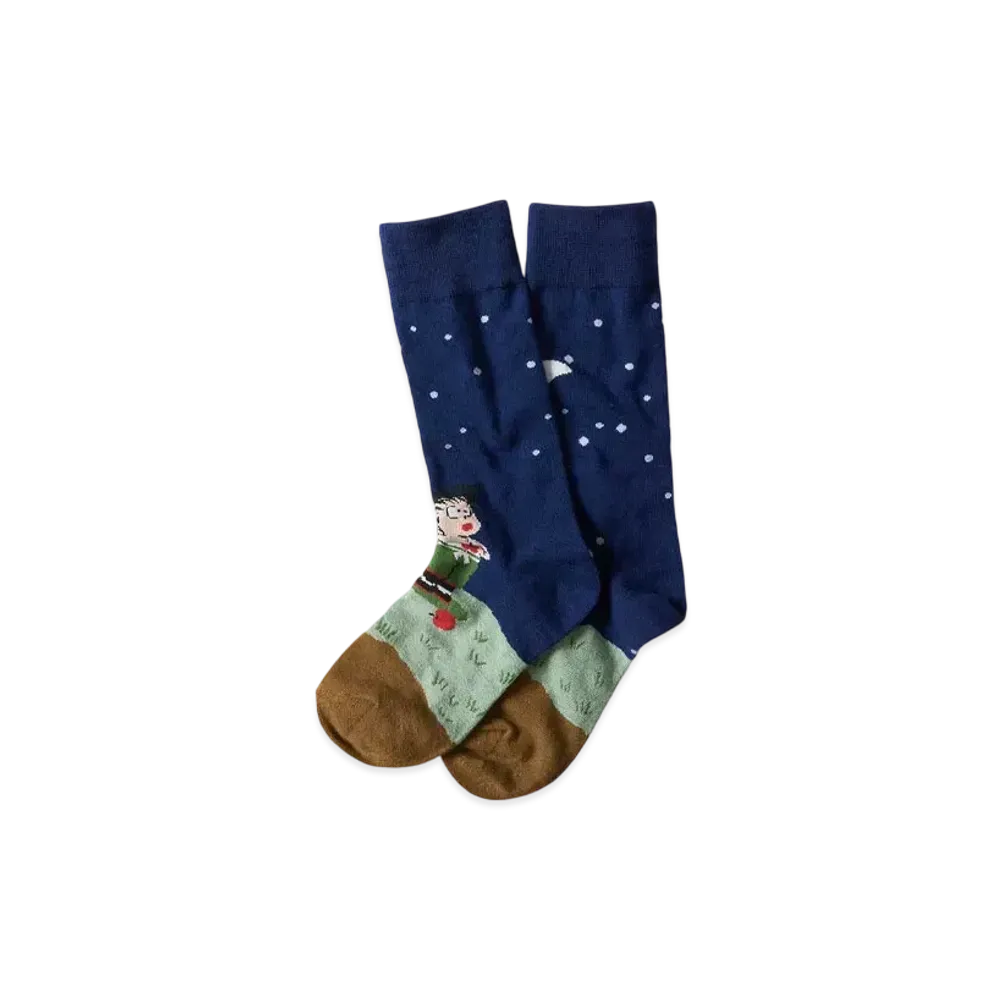 graniph x Dragon Ball Z Survival Long Socks "Navy"