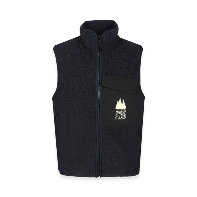Maison Kitsune Pile Sleeveless Jacket "Blue/Navy Blue"