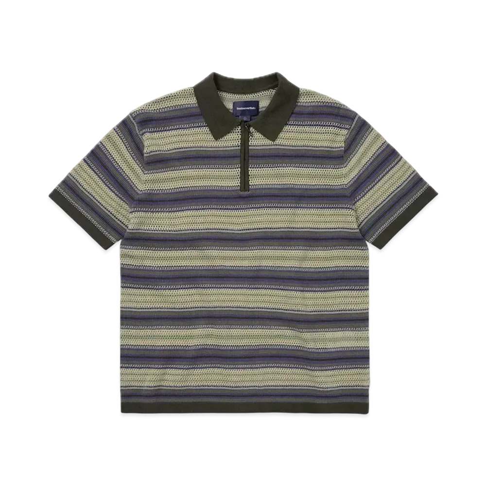 thisisneverthat Striped S/S Knit Polo "Ivory"