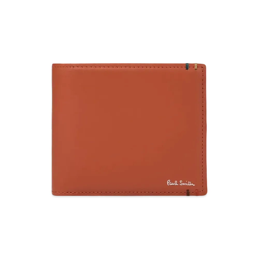 Paul Smith Highlight Stitch Bifold Wallet "Red"