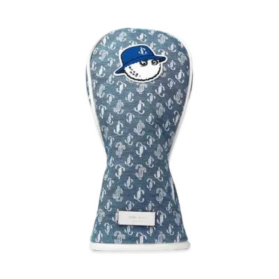 Jimmy Choo x Malbon Golf Head Cover Medium Denim Monogram Wood Cover "Denim"