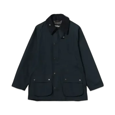 Barbour x BEAMS F Bedale Classic Fit Peach Skin Jacket "Navy"