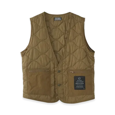 HYSTERIC GLAMOUR HYSTERIC REVOLUTION Quilted Vest "Khaki"