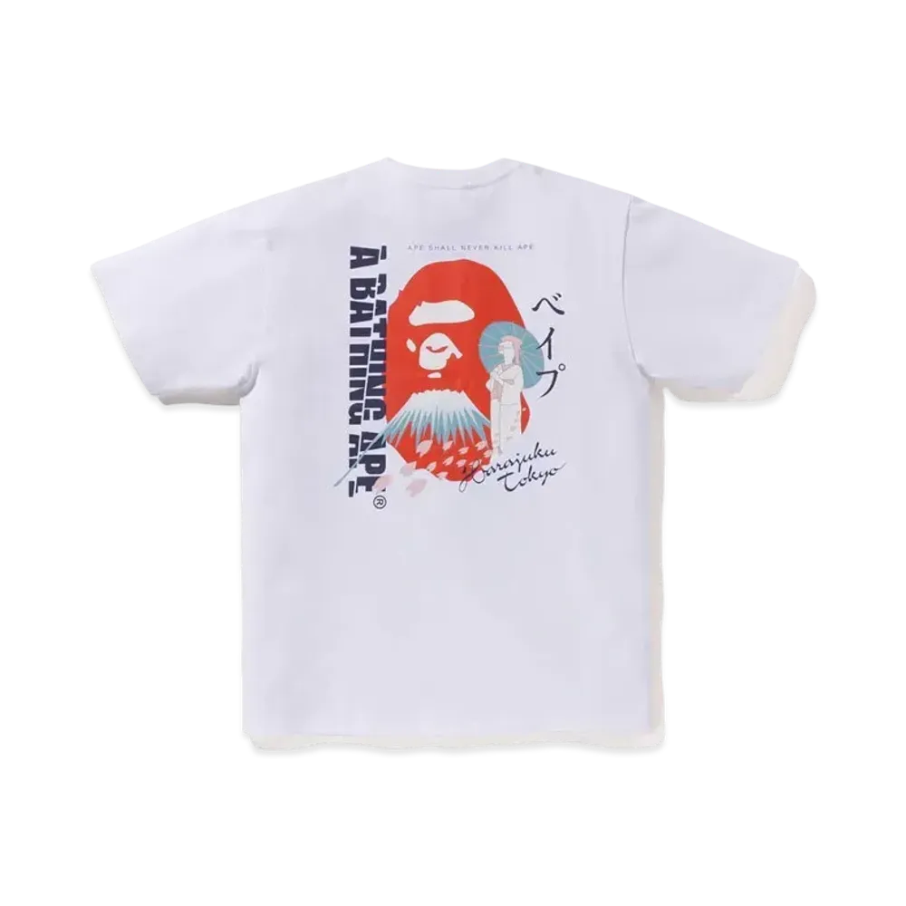 A BATHING APE Japan Souvenir Tee #3 "White"