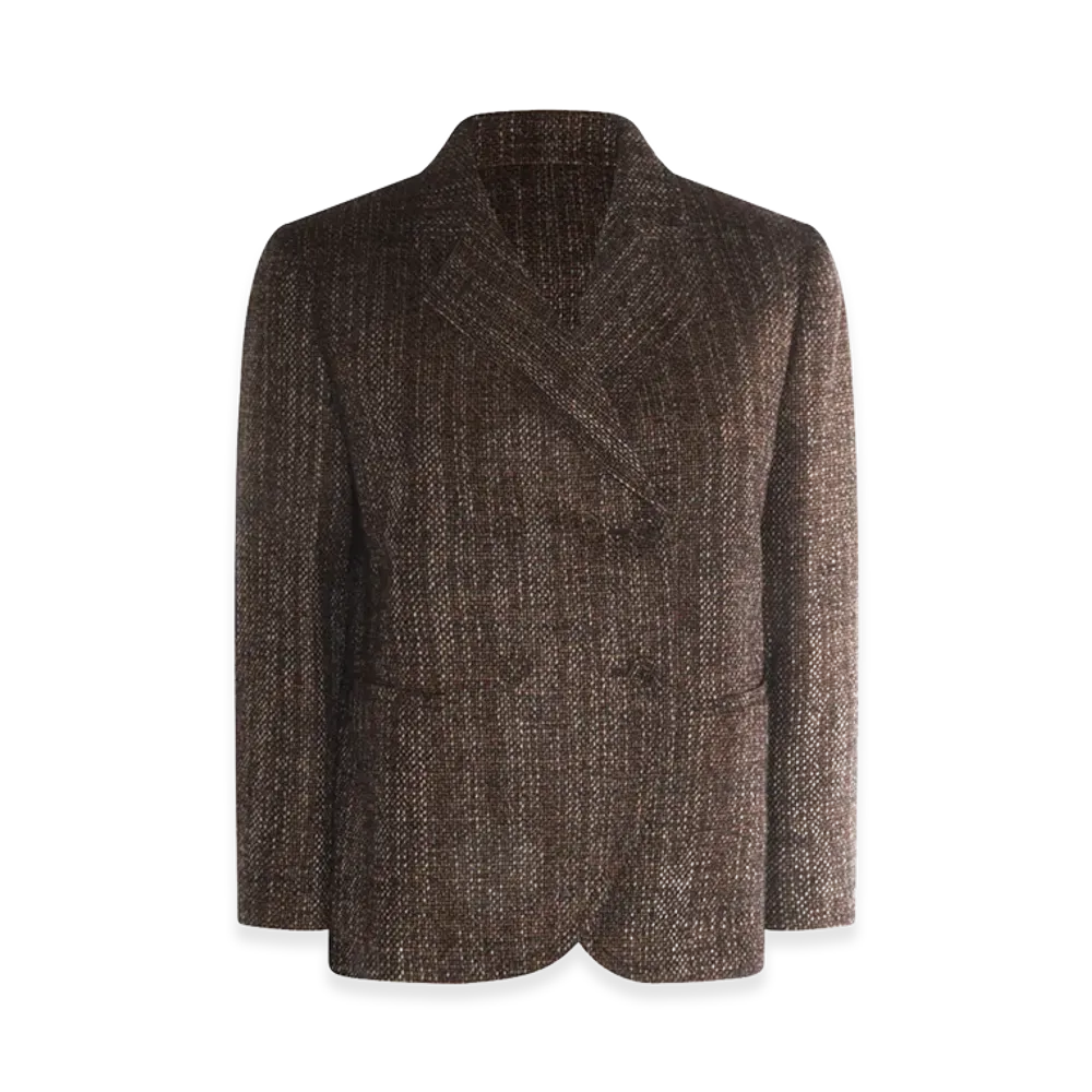 FENDI Women's Rust Wool And Alpaca Jacket "Brown"