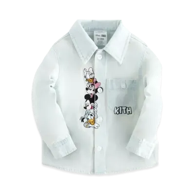 Disney | Kith Baby for Mickey & Friends Chambray Apollo Shirt "Light Indigo"