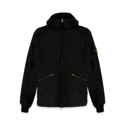 Stone Island 41631 Micro Fleece David Light-TC Hooded Jacket - 23FW "Black"