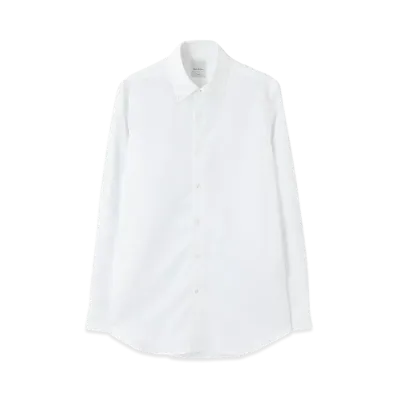 Paul Smith Blend-Texture Button-Down Dress Shirt "White"