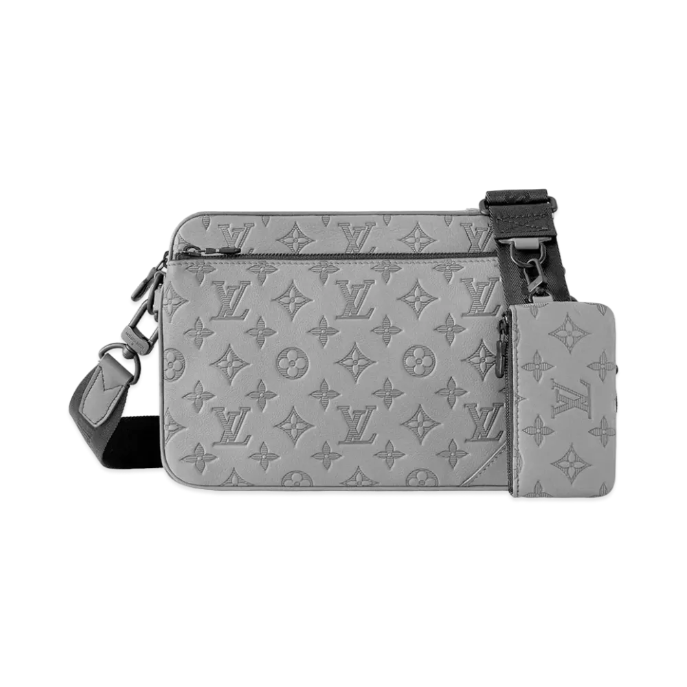 Louis Vuitton Trio Messenger Monogram Shadow "Anthracite Grey"