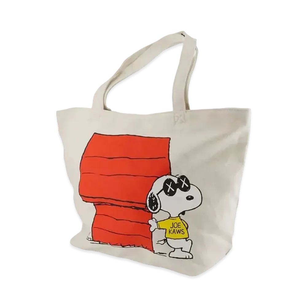 Uniqlo x KAWS x Peanuts Snoopy Dog House Tote Bag "White"