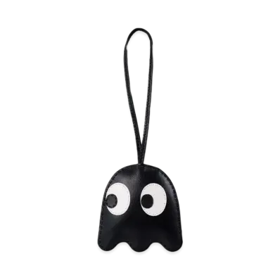 FRAGMENT Pac-Man Ghost Frgmt Leather Bag Charm "Black"