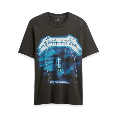 GAP Metallica Graphic T-Shirt "True Black"