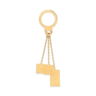 CELINE Engraved Multicharm in Brass "Gold"