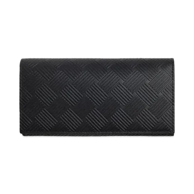 Bottega Veneta Long Wallet With Coin Purse "Black"