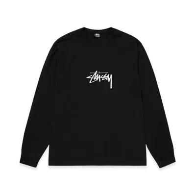 Stussy Small Stock LS Tee Pigment Dyed "Black"