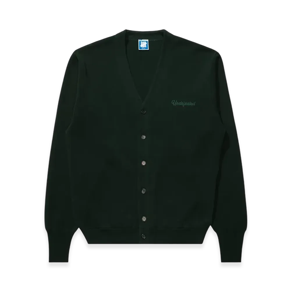 UNDEFEATED Script Cardigan "Green"