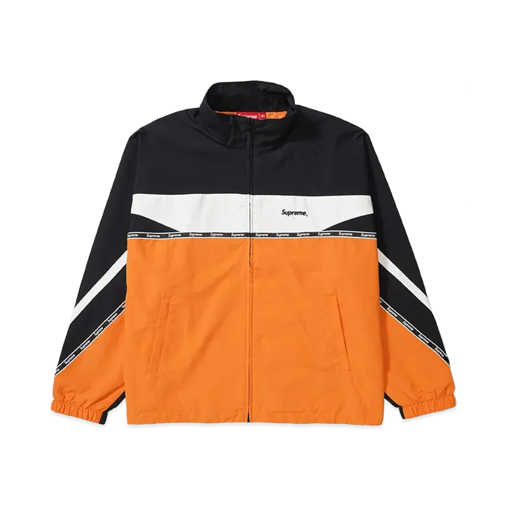 Supreme Logo Taping Track Jacket "Orange"
