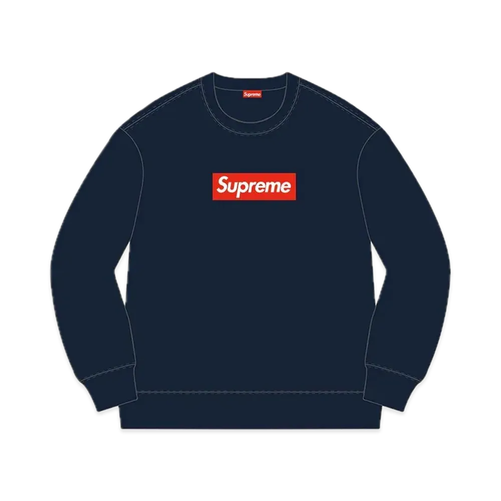 Supreme Box Logo Crewnwck "Navy" (15FW)
