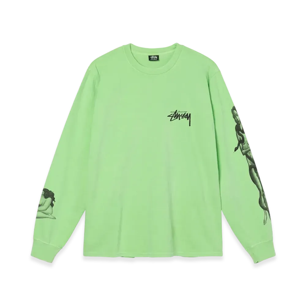 Stussy Venus Pigment Dyed LS Tee "Green"