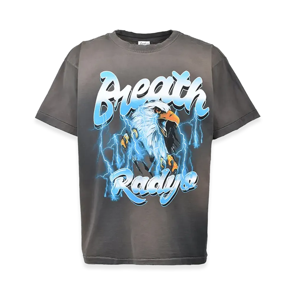 BREATH x Rad Yo! Eagle Vintage Washed Tee "Black"